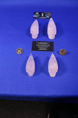 SK01 | Rose Quartz Elongated Skull thumbnail 1