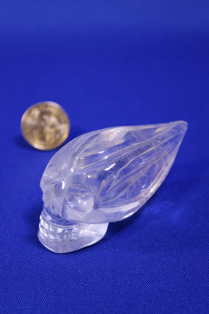 SK10 | White Quartz Elongated Skull thumbnail 2