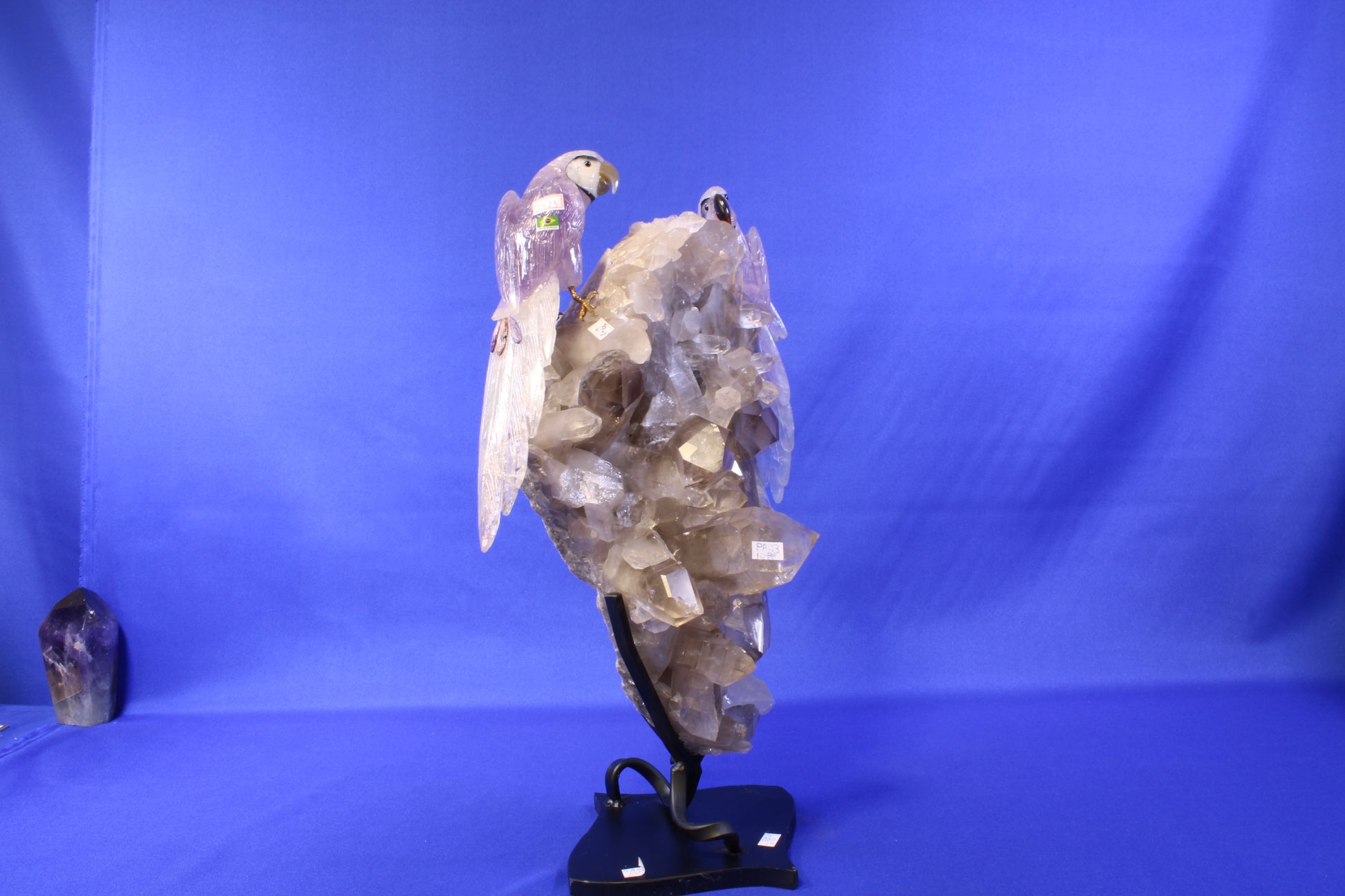 PA23 | Smoky Quartz with Amethyst Bird