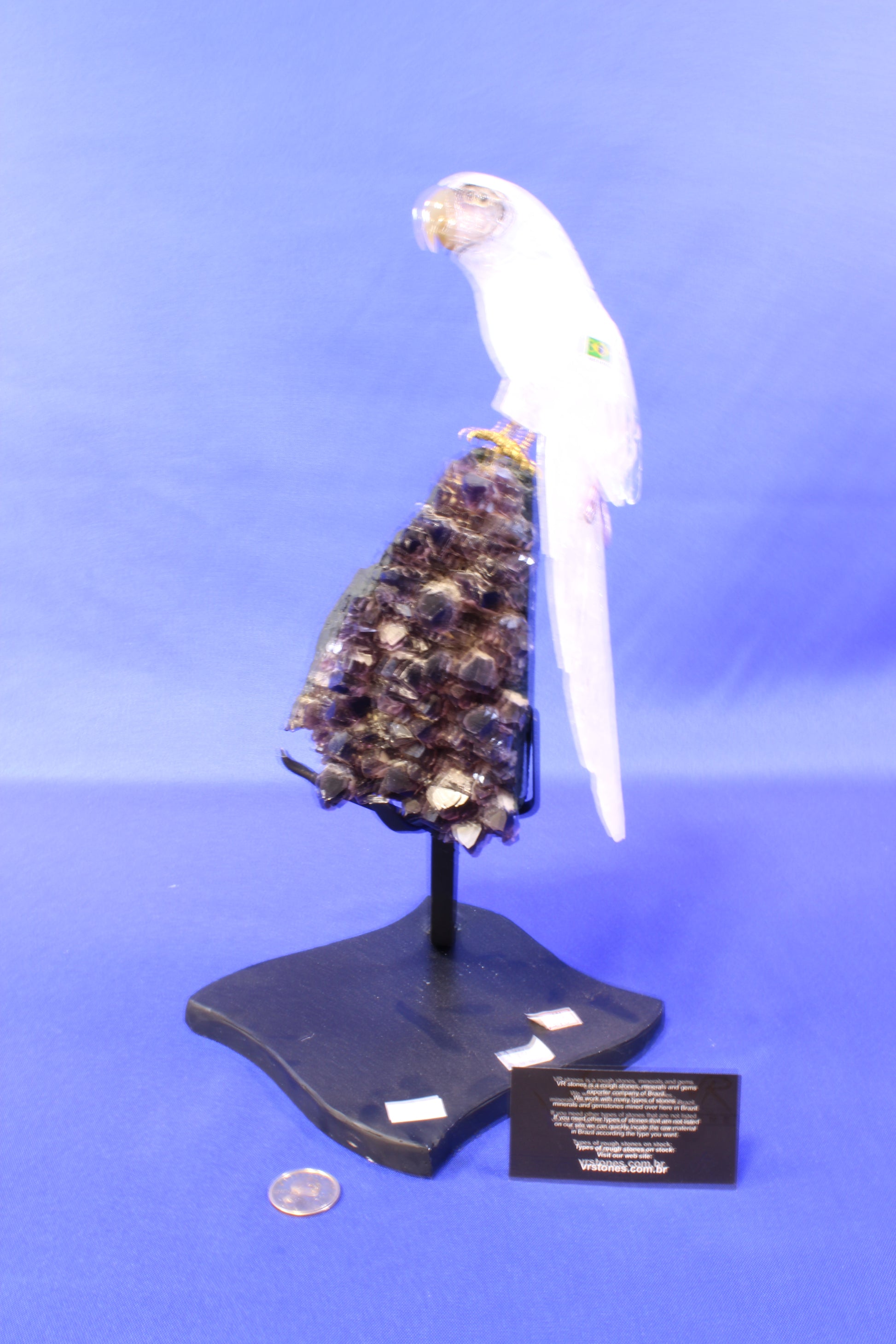 PA14 | Amethyst Druse with Bird