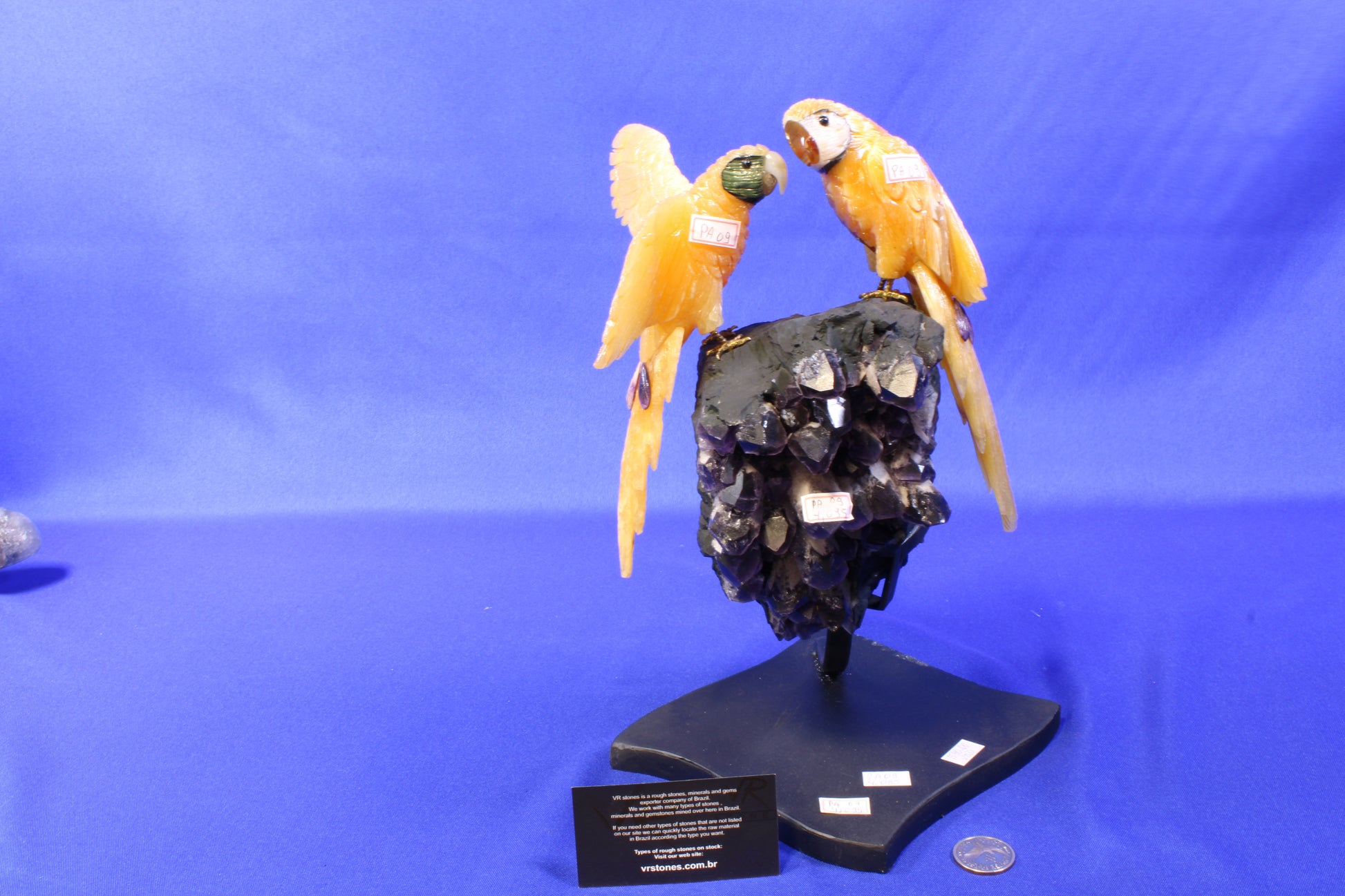PA09 | Amethyst Druse with Bird