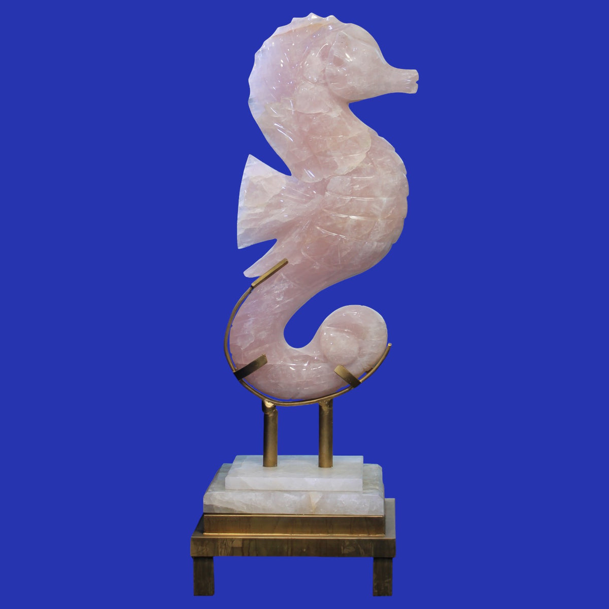 CAM01 | Rose Quartz Sea Horse