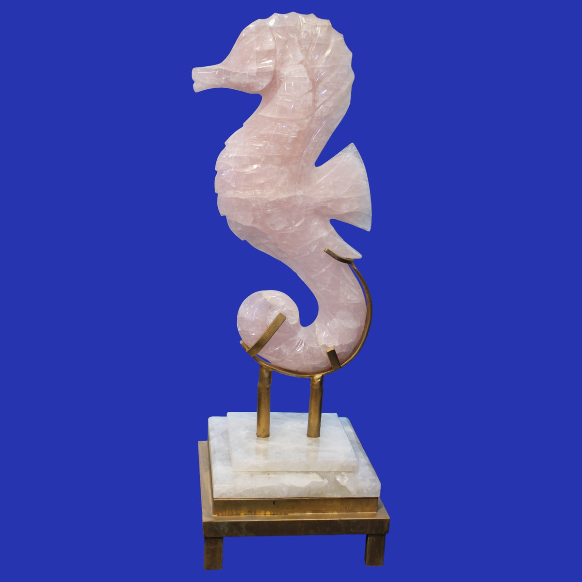 CAM02 | Rose Quartz Sea Horse