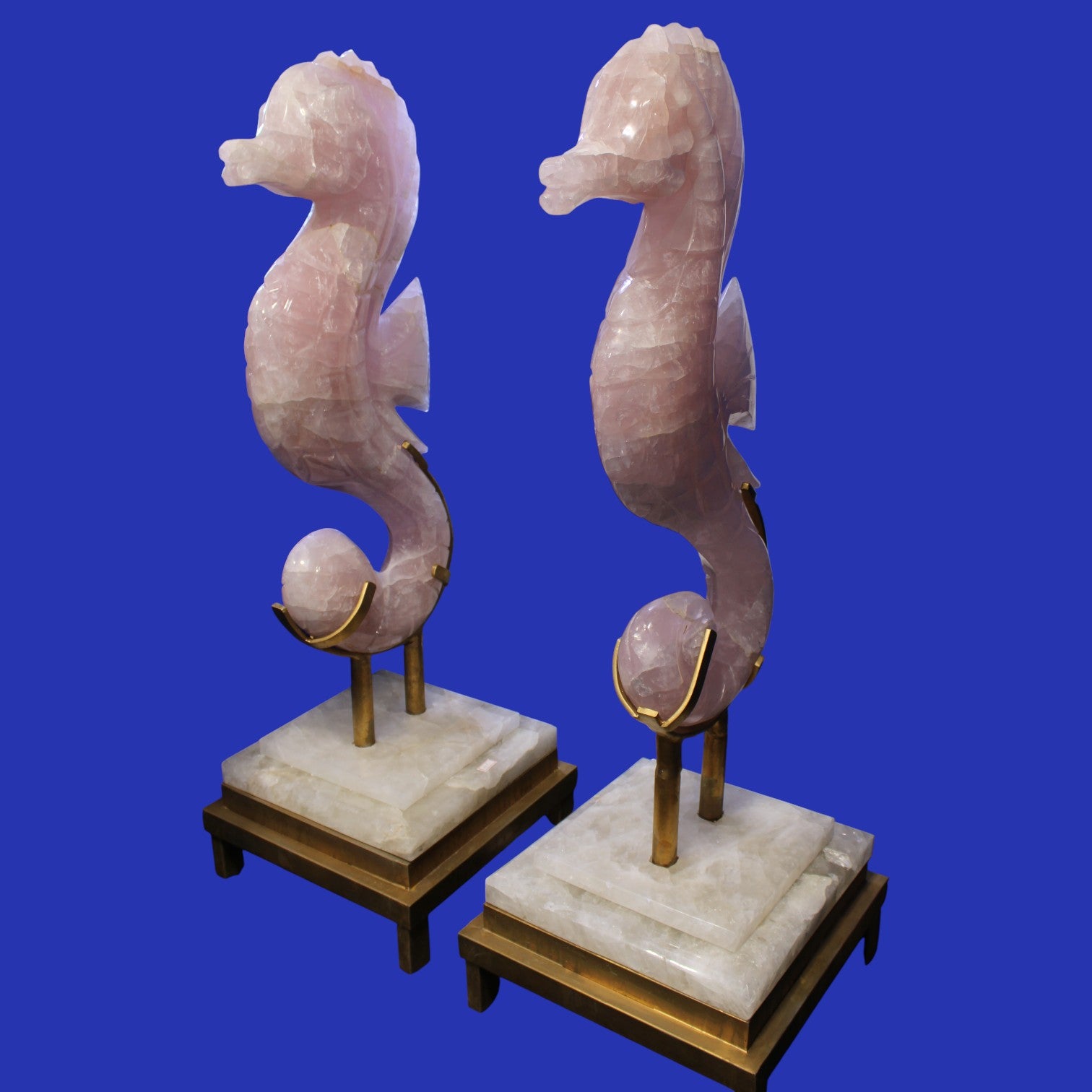 CAM02 | Rose Quartz Sea Horse